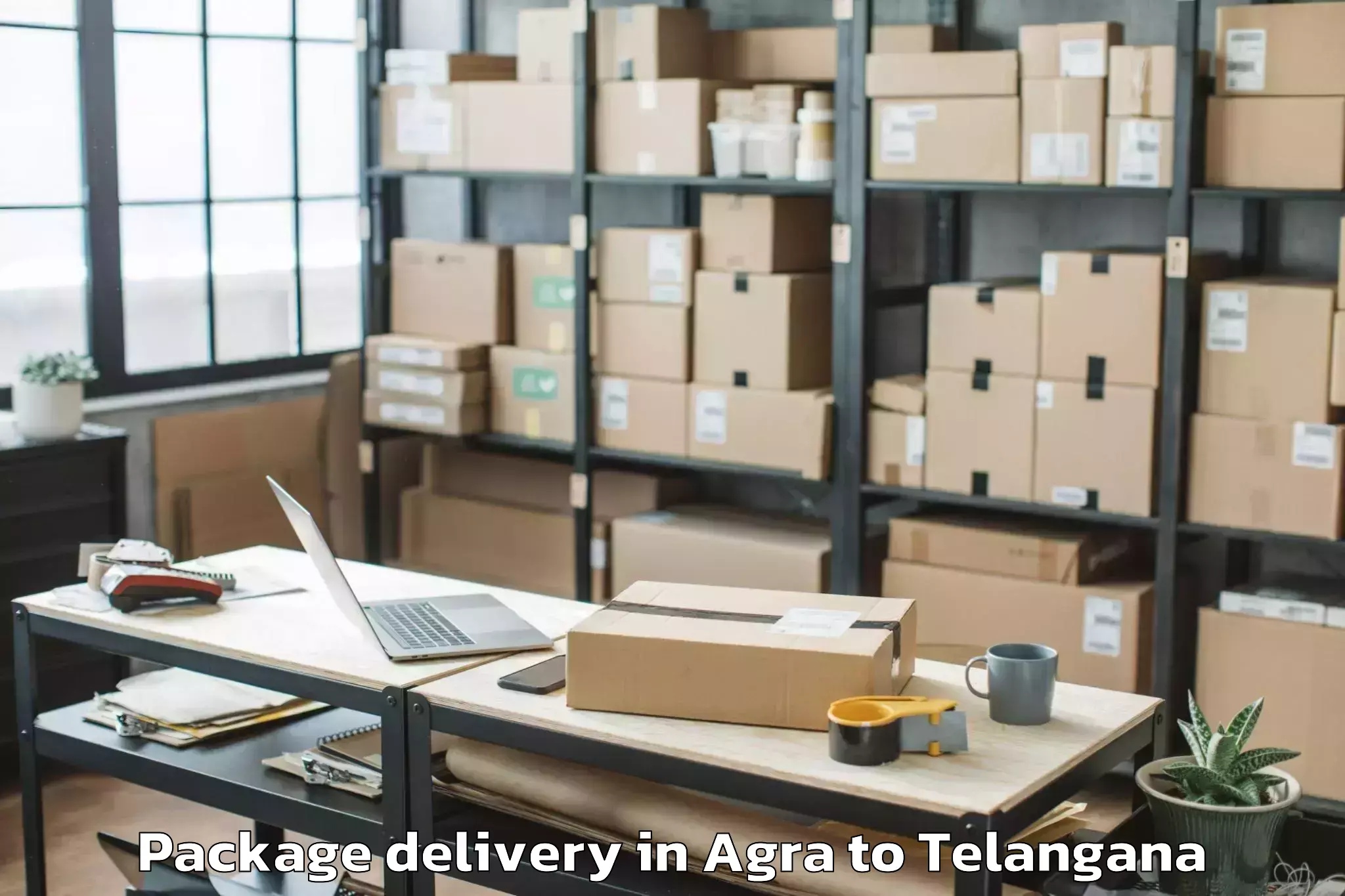 Reliable Agra to Shivampet Package Delivery